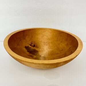 Hand Turned 10in Maple Salad Bowl